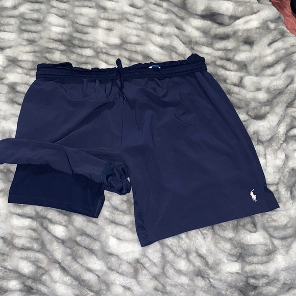NWOT Polo Ralph Lauren Performance Navy Blue Sport Lined Shorts XXL - Picture 4 of 16